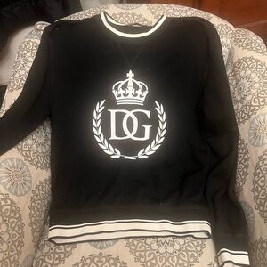 Dolce & Gabbana Black and White Logo Sweatshirt
